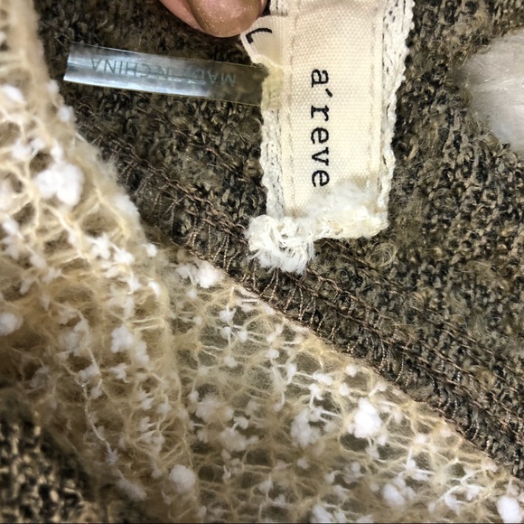 Anthro A’reve criss cross pullover sweater L - Picture 4 of 7